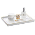 Shinowa Ceramic Vanity Tray – Marble Finish Rectangle Perfume Organizer