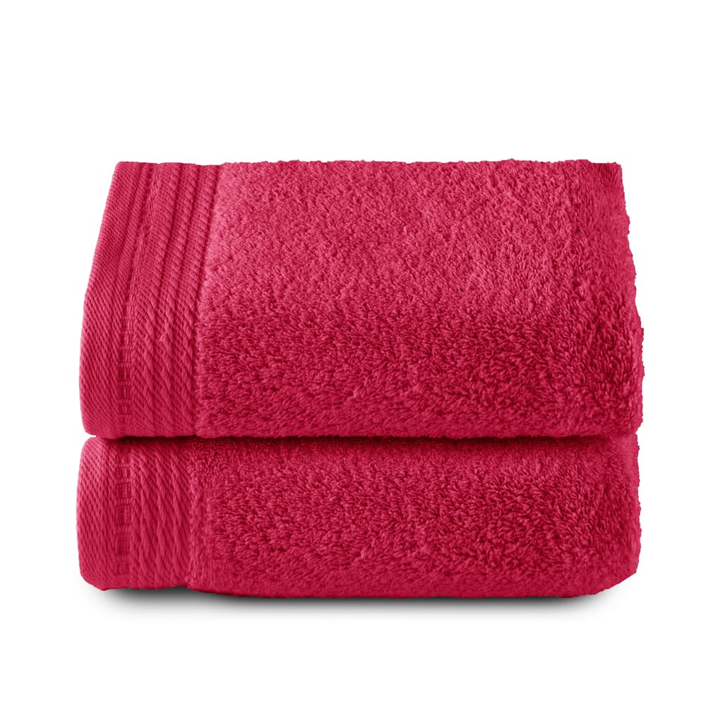 Top Towel Premium 100% Combed Cotton Hand Towels, 2-Pack – Fuchsia