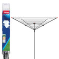 Vileda 4 Arm Rotary Dryer – 45m Outdoor Clothes Airer | Silver