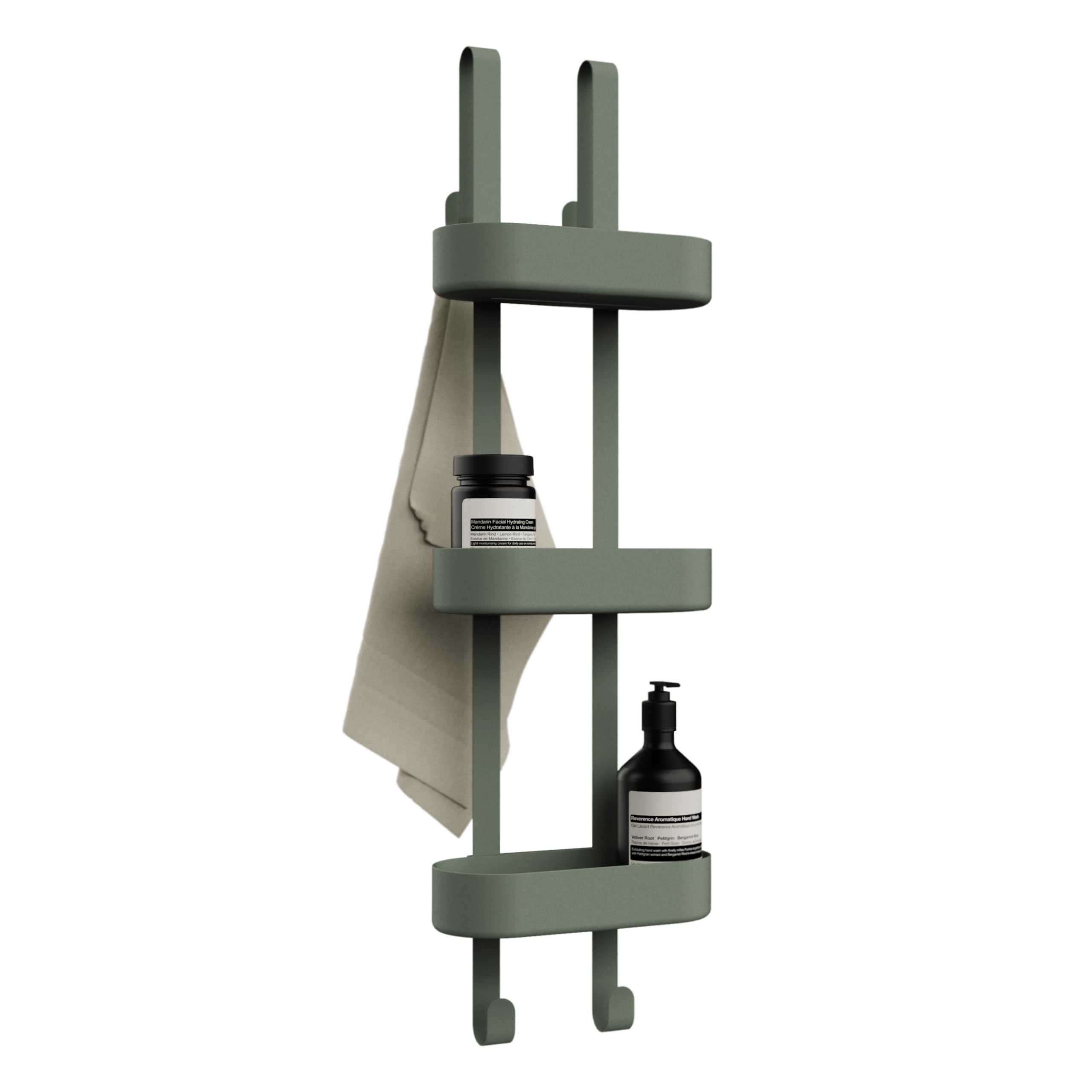 Bamodi 3-Tier Hanging Shower Caddy – Adjustable Plastic Storage Organizer