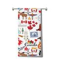 Jolof Store Canada Kitchen Towel – Waffle Weave Maple Leaf Dish Cloth