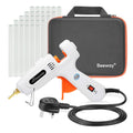 BEEWAY 100W Hot Glue Gun Kit with 30 Glue Sticks and Carrying Case