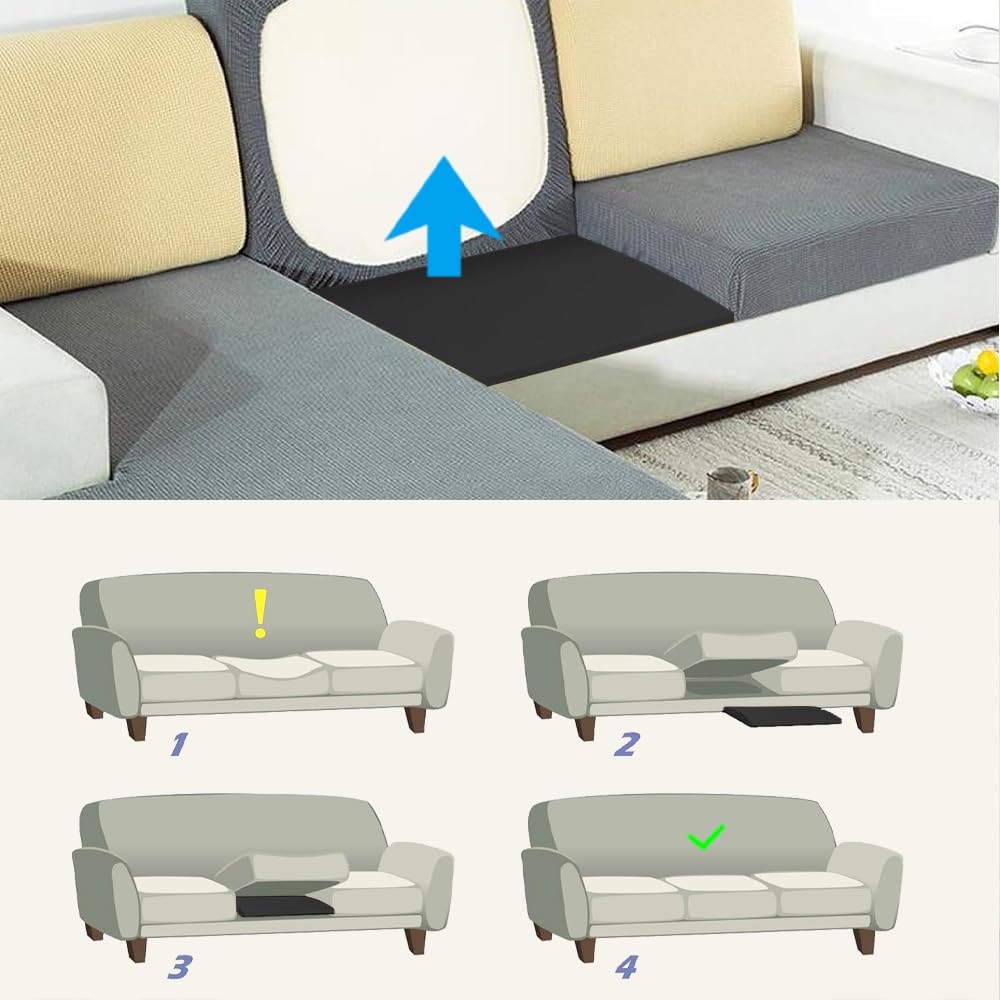 Duscdesp 50×50cm Sofa Support Boards,Sofa Bed Support Cushion Sofa Saver,Cushion Sag Repair for Corner Sofa Sofa Bed Couches Settee Black & 3 Pcs - image 5