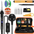80W Digital Soldering Iron Kit – 13-in-1 LCD Welding Tool