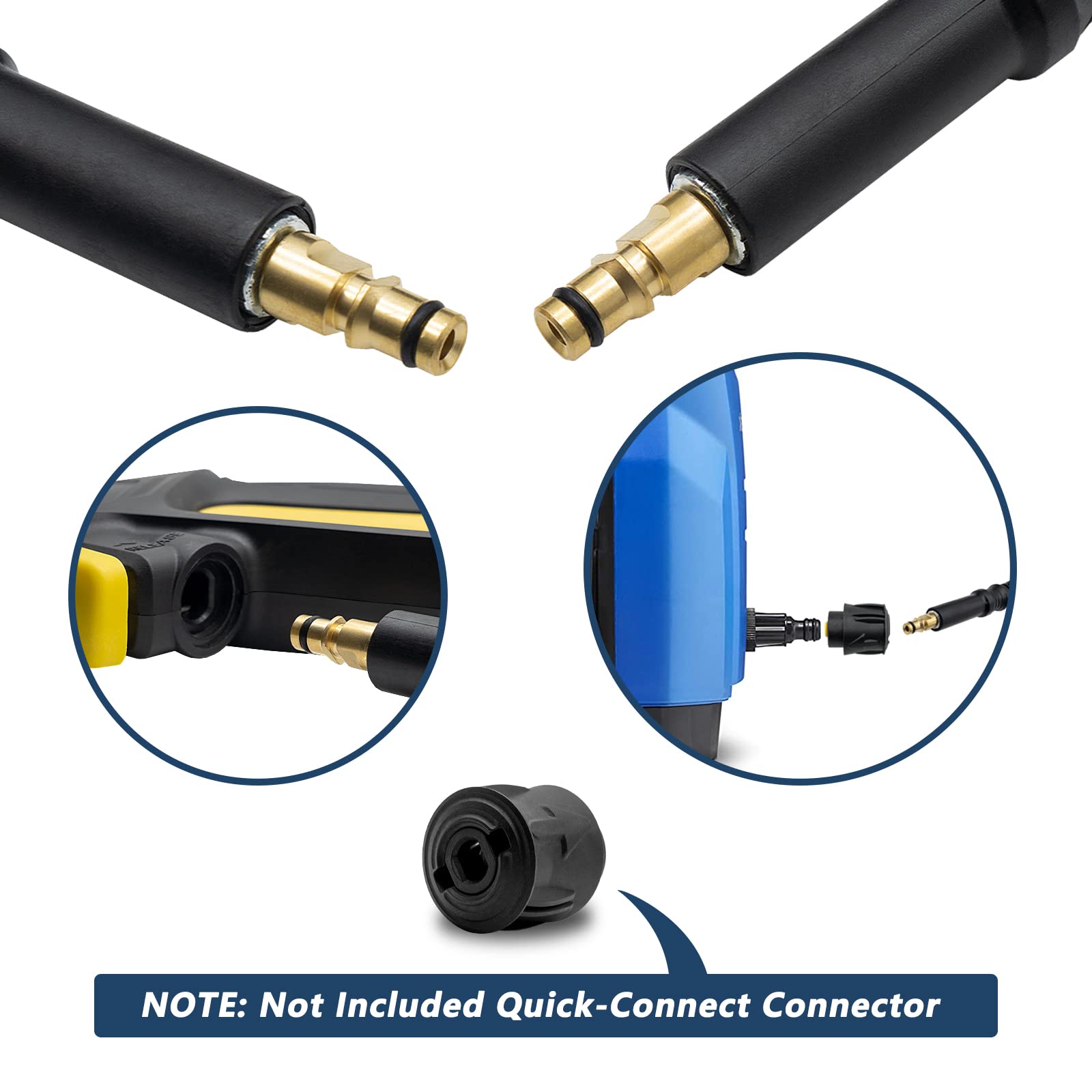 DERASL High Pressure Washer Extension Hose for Karcher K2-K7 | 10M
