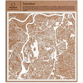 Jerusalem Paper Cut Map Art - White Wall Decor 30x30 cm