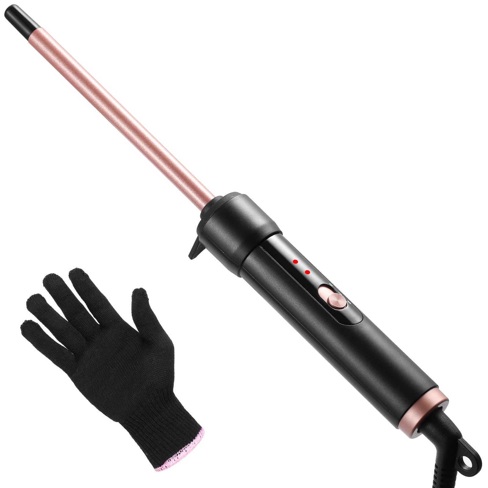 Jolof Store 9mm Thin Curling Wand | 3/8 Inch Tourmaline Ceramic Hair Curler