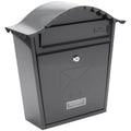 Burg-Wachter MB01A Wall Mounted Steel Post Box - Anthracite Lockable