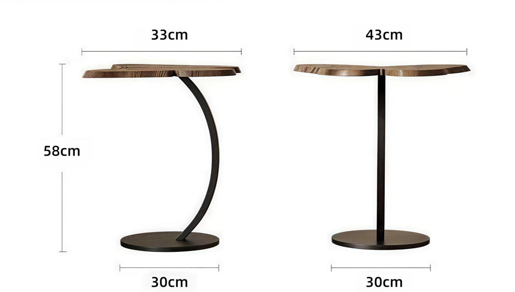 LOSTTYPE Wooden Butterfly Shape Side End Table,Side Table Wooden - image 2