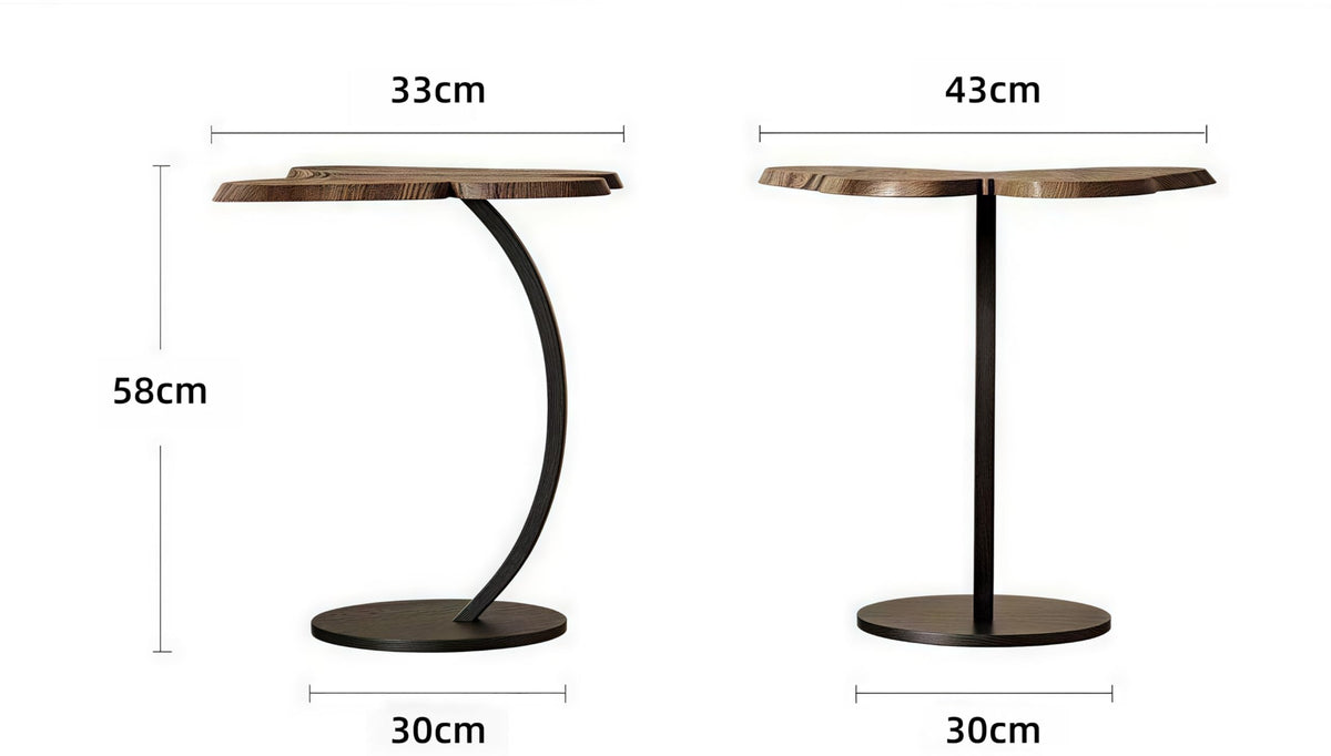 LOSTTYPE Wooden Butterfly Shape Side End Table,Side Table Wooden - image 2