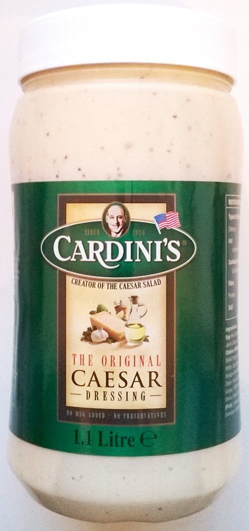 Cardini's Caesar Dressing – Gourmet Parmesan & Garlic Sauce, 1.1L