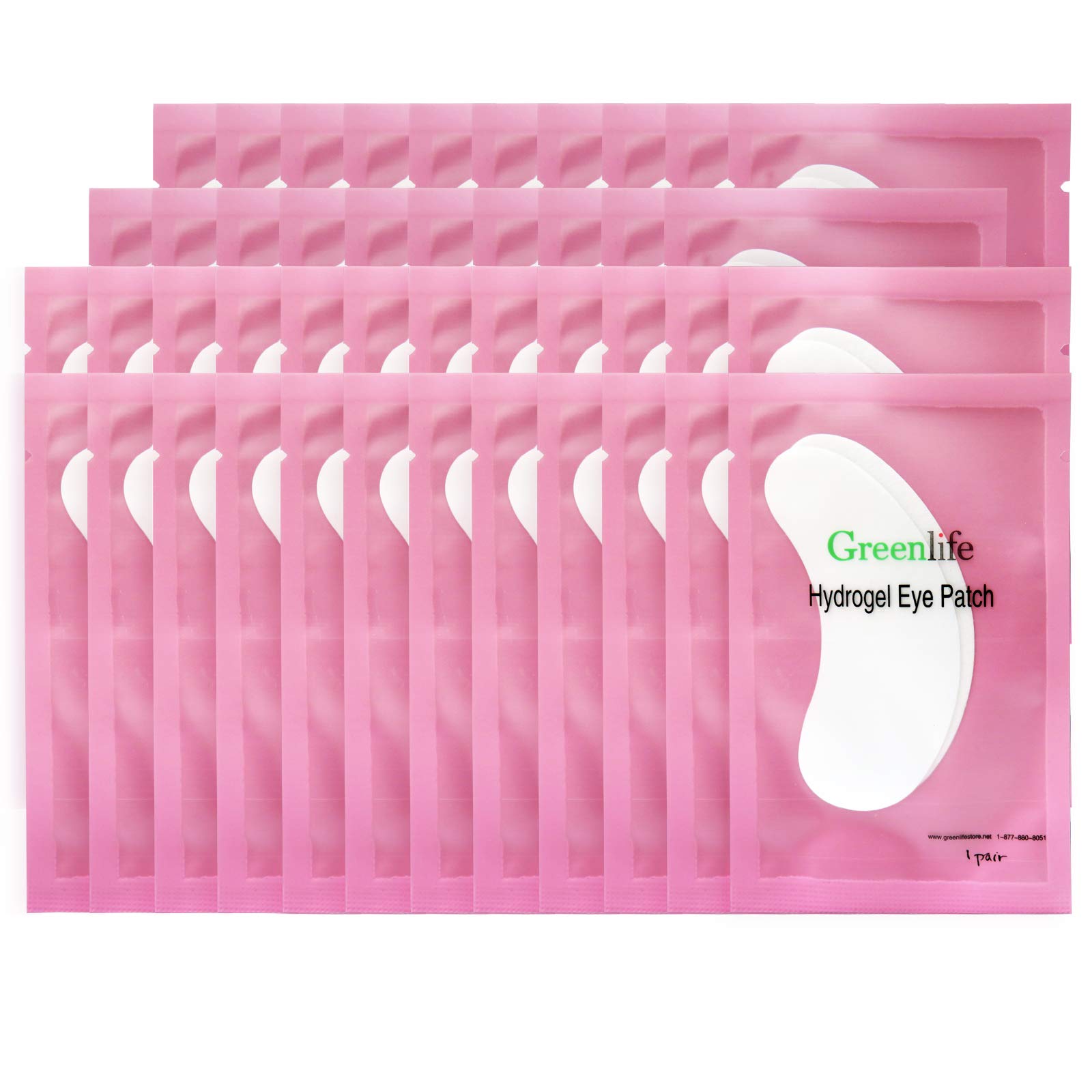 GreenLife 300 Pairs Eyelash Extension Under Eye Gel Pads | Lint Free