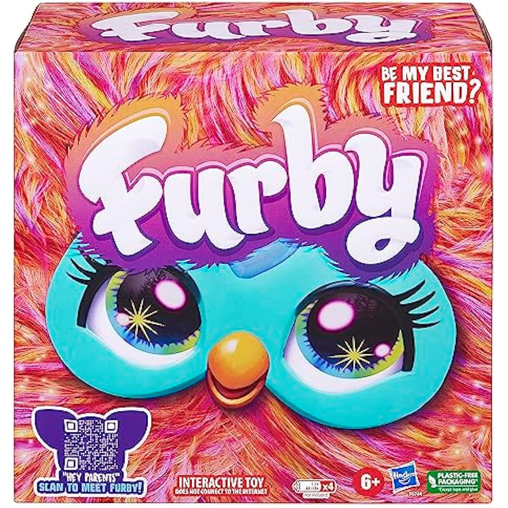 Furby Coral Interactive Plush Toy – 6-Inch Talking Electronic Pet