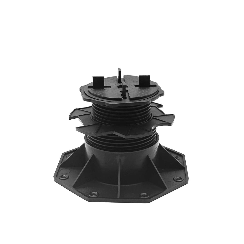 Nicoman Adjustable Tile & Paver Support Pedestal – Height Adjustable, Black Heavy-Duty Plastic, Paving Leveling & Drainage System - image 1