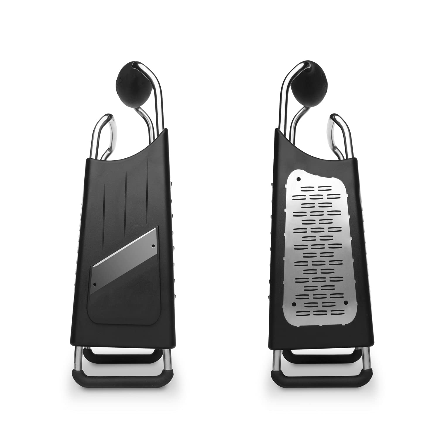 Microplane 4-Sided Box Grater – Stainless Steel with Soft Grip Handle