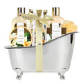 Spa Luxetique 8-Piece Vanilla Spa Gift Set with Reusable Bath Tub