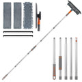 Wiseten 78" Window Squeegee Cleaner | Telescopic Handle & Rotatable Head