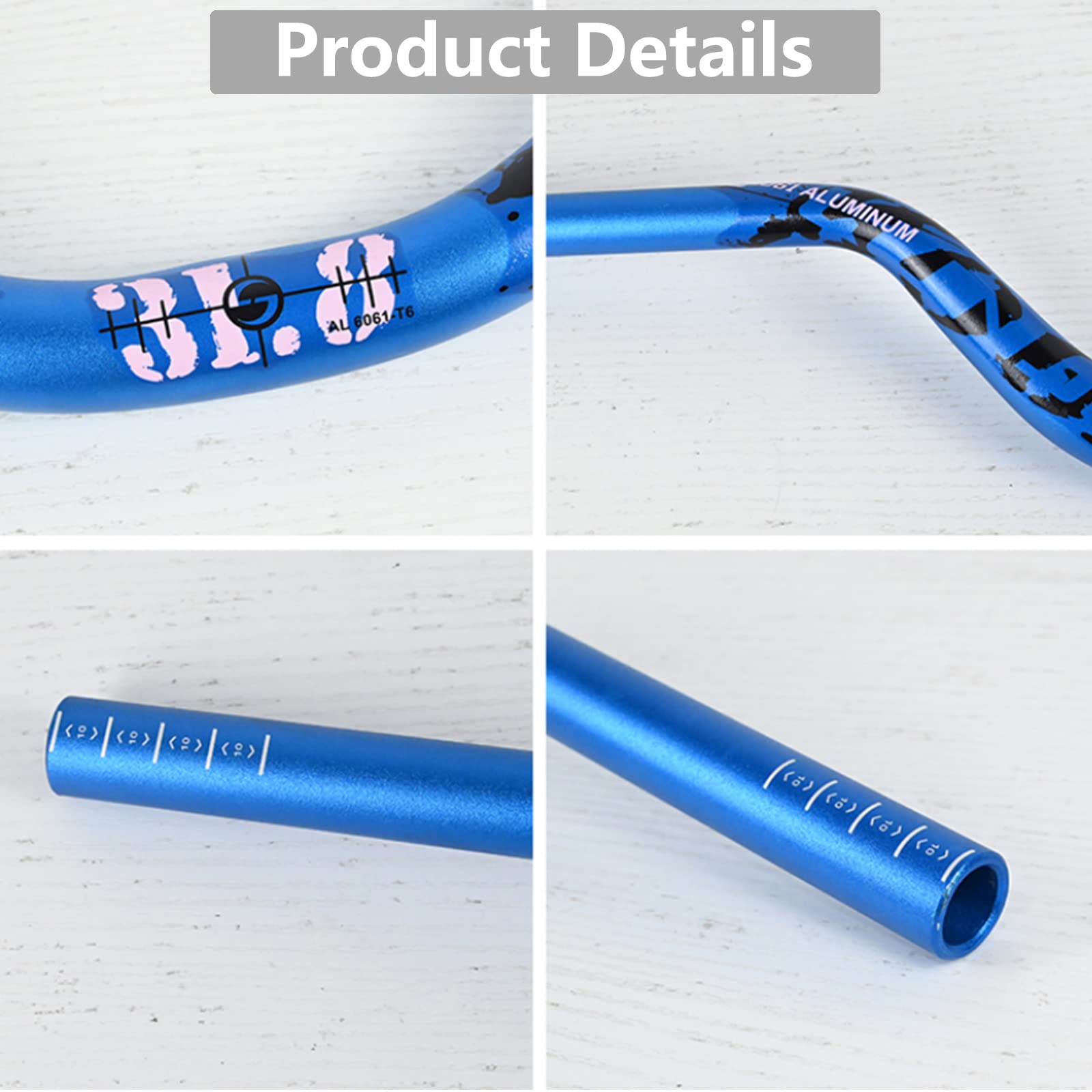 ROADNADO MTB Riser Handlebar | 31.8mm Aluminum Alloy 90mm Rise Bar