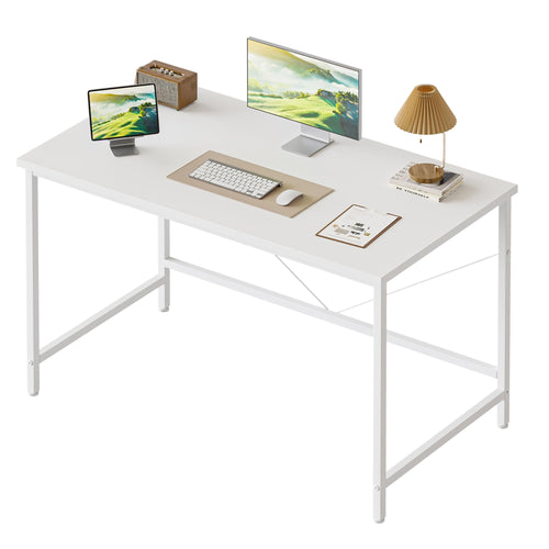 Mericonia Basic Computer Desk, One-piece Desktop, 80x50cm, White - image 1