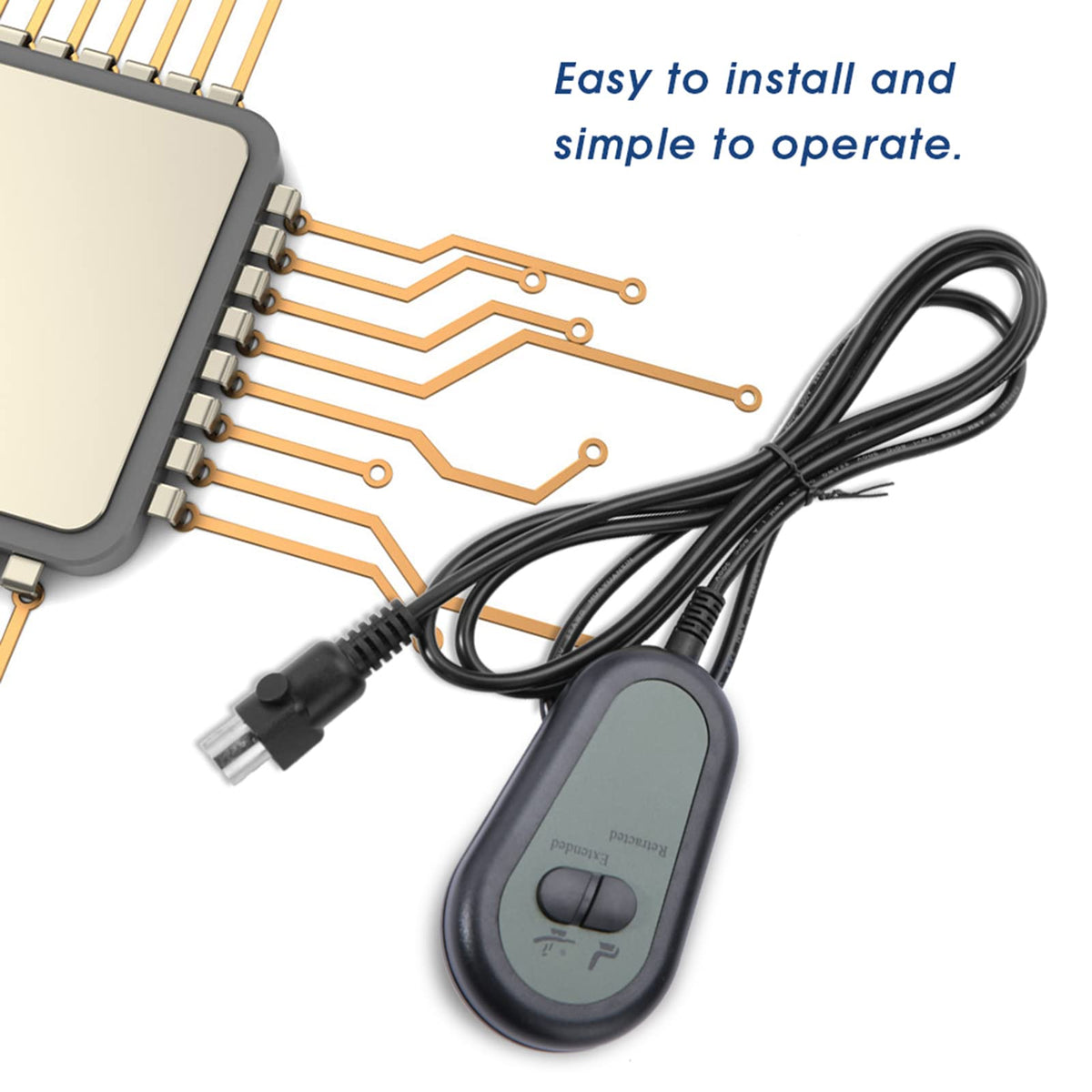 Recliner Chair Switch Controller,5 Pin Electric Recliner Switch Replacement with 2 Button,Hand Switch Controller for Recliners and Lifting Chair - image 3