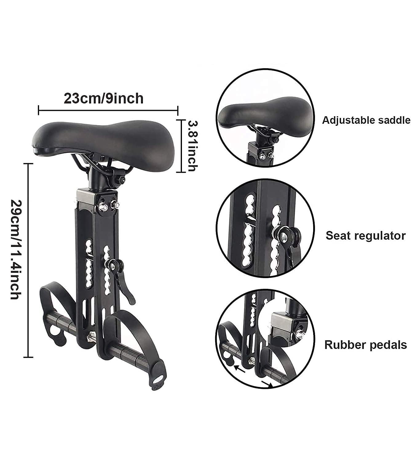 Kids Mountain Bike Seat | Front Mounted Child Seat & Handle