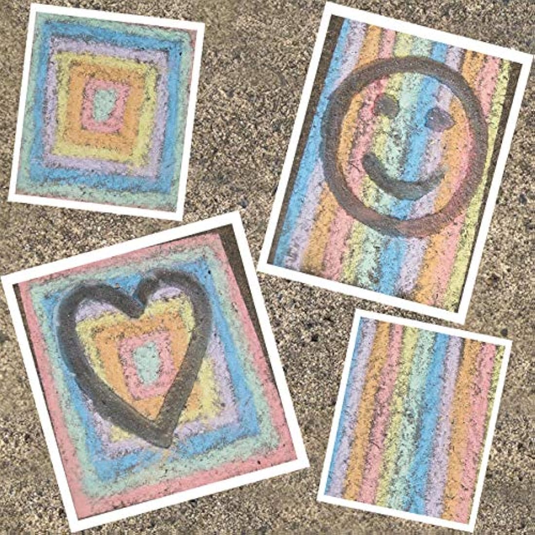 Bright Ideas Giant Playground Chalk – 52 Assorted Washable Chalks