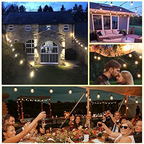 30M Festoon Lights Outdoor - IP65 Waterproof S14 String Lights