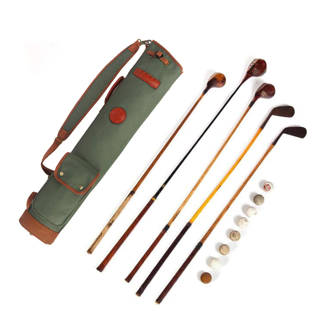 Tourbon Canvas Golf Club Travel Case – Padded Lightweight Carry Bag