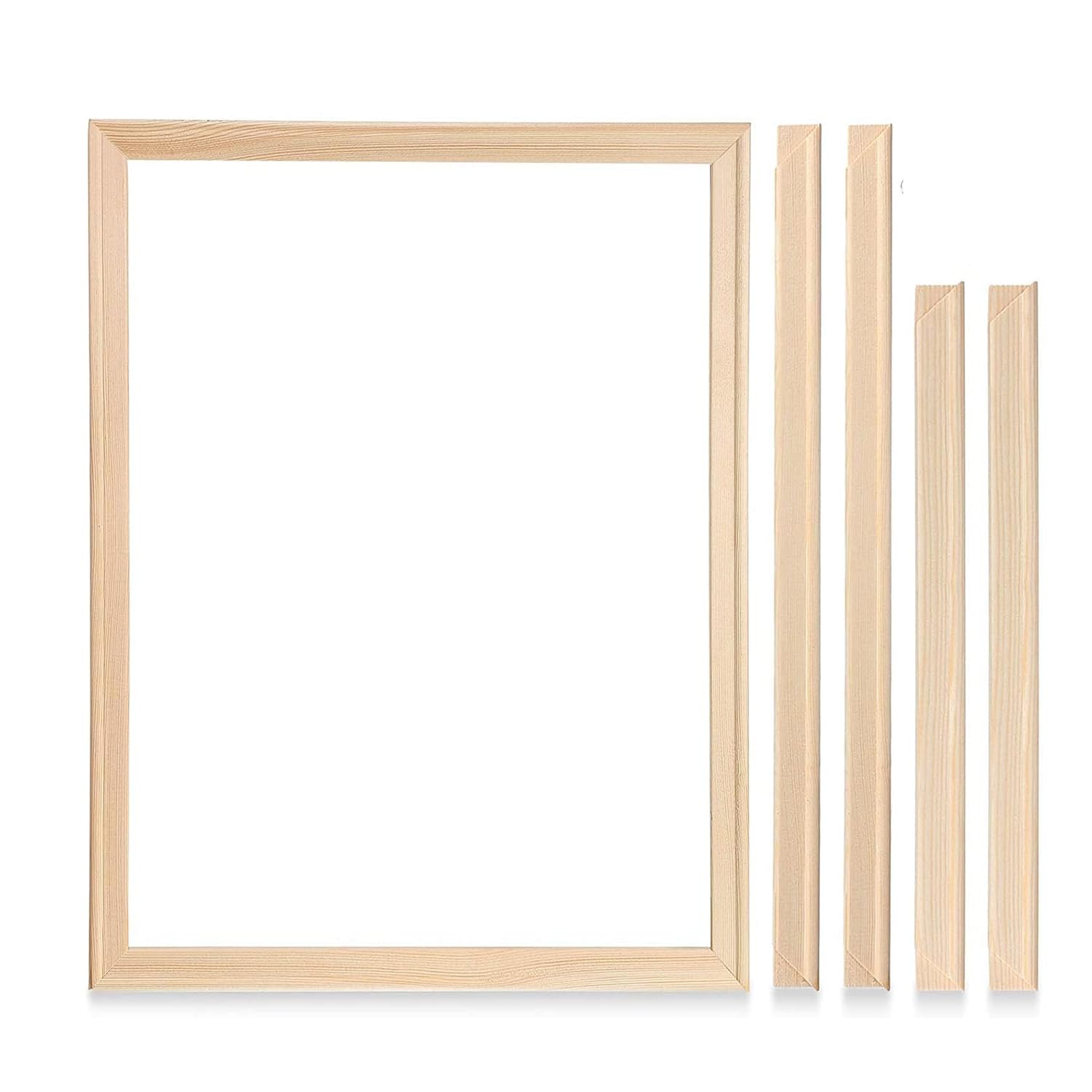 Pine Wood Canvas Stretcher Bars – 12x16 Inch DIY Frame Kit