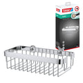 tesa Aluxx Shower Caddy – No-Drill Chrome Wall-Mounted Bathroom Basket
