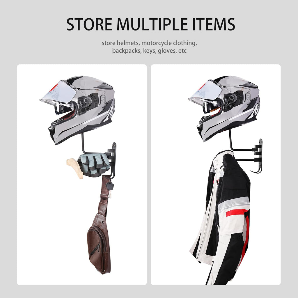 motofans Motorcycle Helmet Holder Wall Hanging Helmet Motorcycle Wall Hat Holder - image 5
