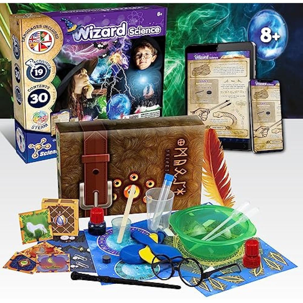 Science4you Wizard Science Kit – 19 STEM Magic Activities for Kids 8+