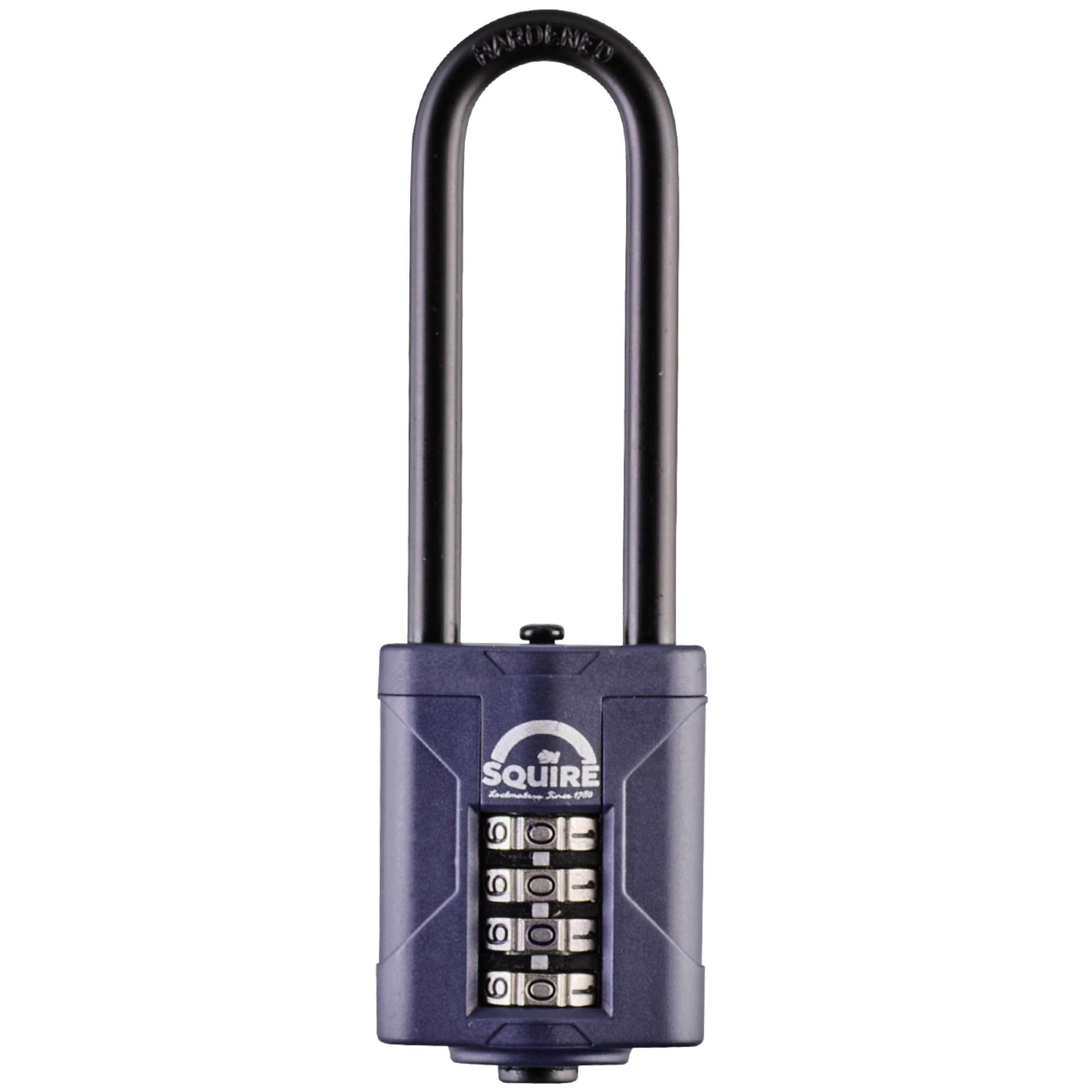 Squire CP40/2.5 Combination Padlock – Long Shackle Weatherproof Lock