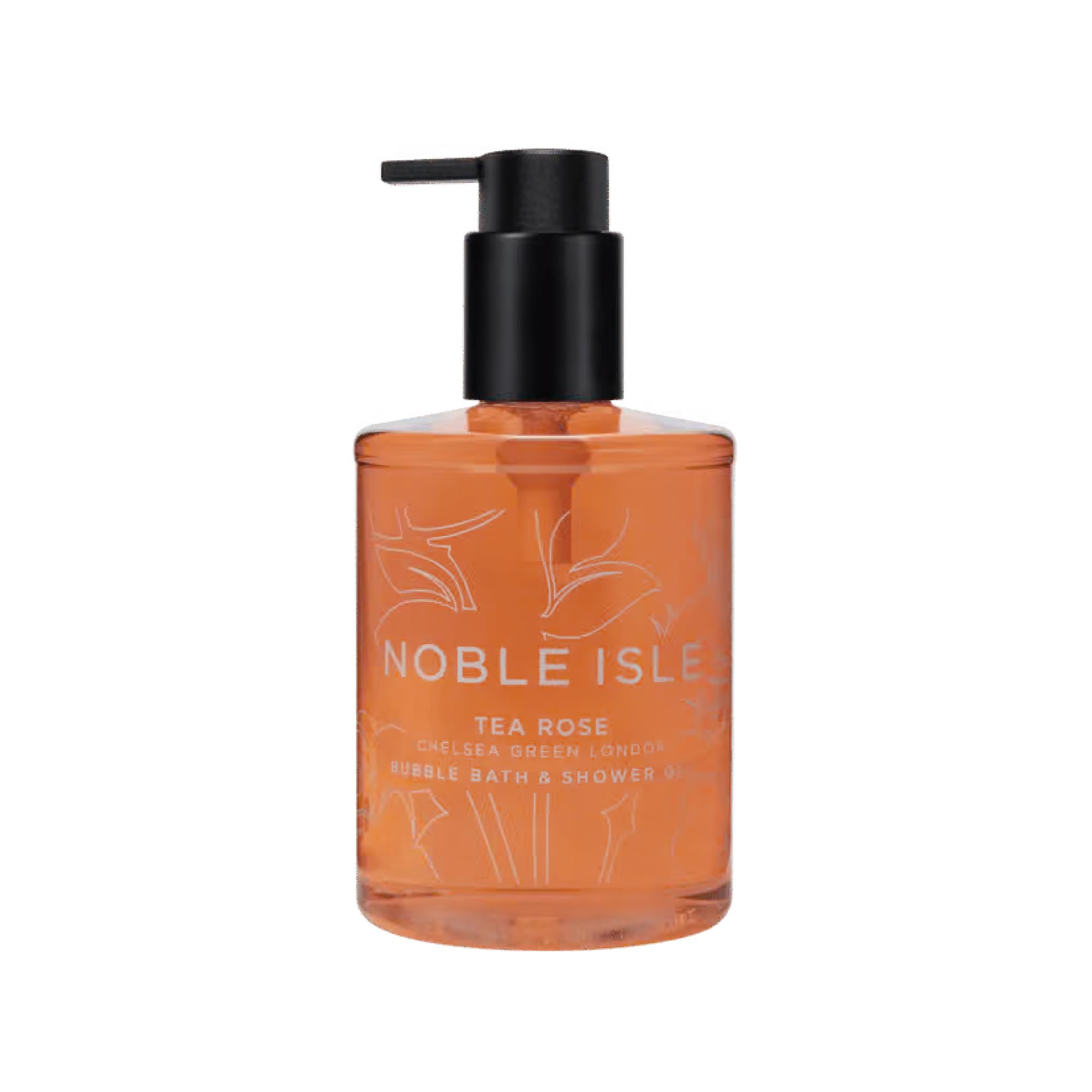 Noble Isle Tea Rose Luxury Bubble Bath & Shower Gel - Vegan - 250ml