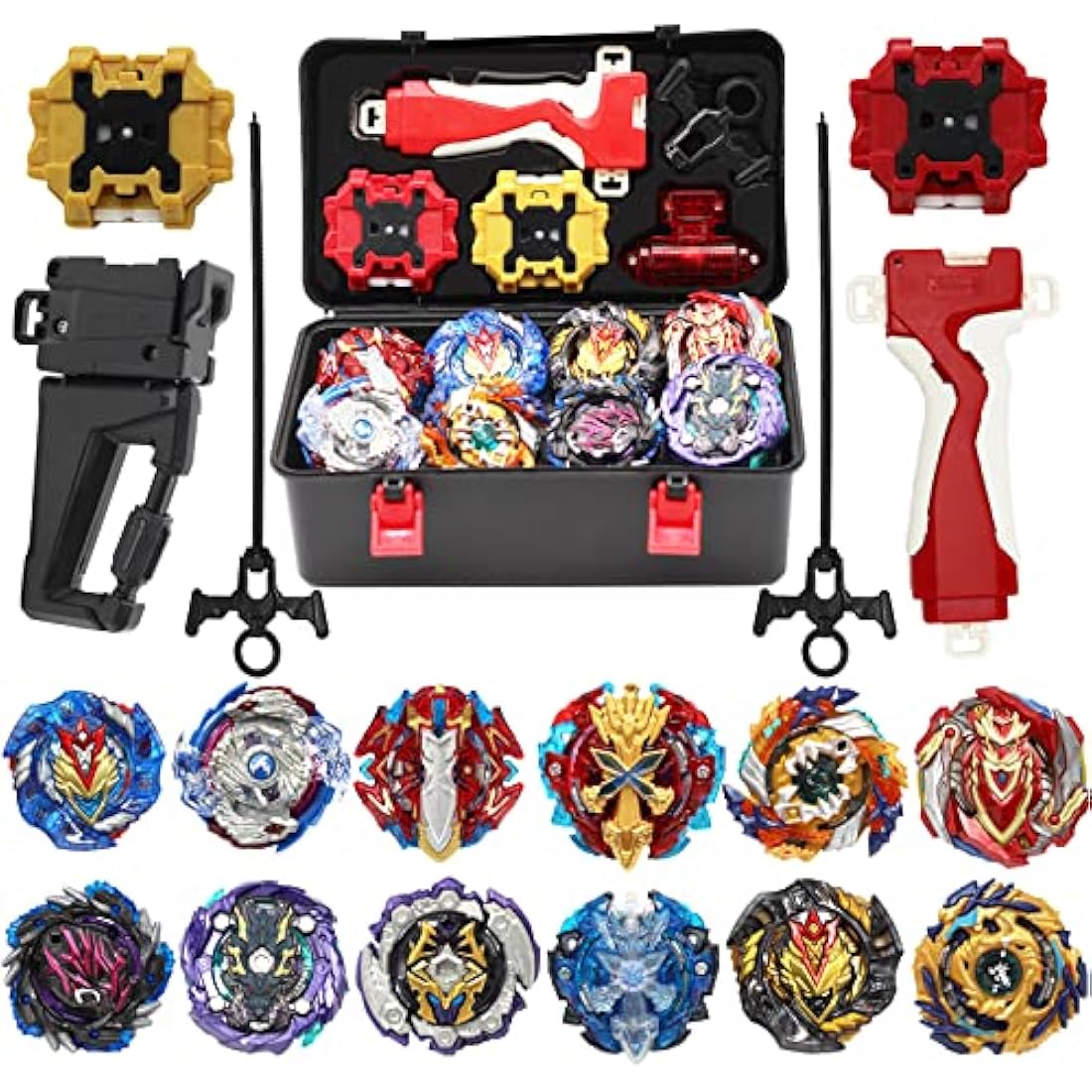 BeyGyro 12-in-1 Burst Spinning Top Battle Set with Storage Case