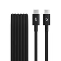 Beats USB-C to USB-C Woven Cable – 60W Fast Charging, 1.5m Bolt Black