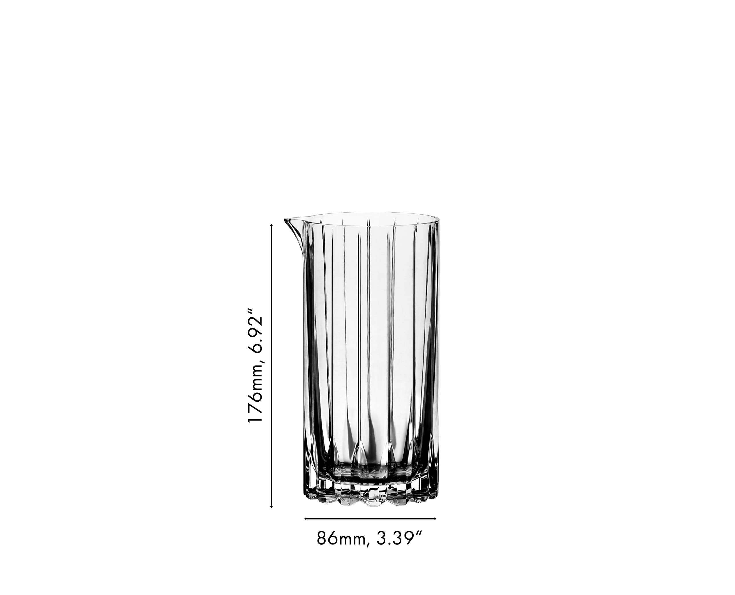 Riedel Mixing Glass – 22.93oz Lead-Free Crystal Bar Drink Glassware