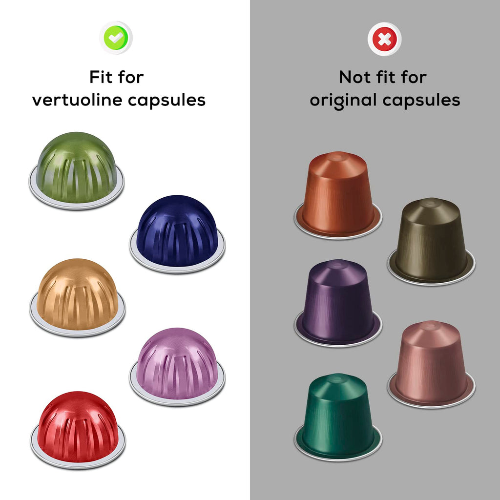RECAPS Aluminum Foil Lids for Nespresso Vertuo Pods - 500PCS 62mm Seals