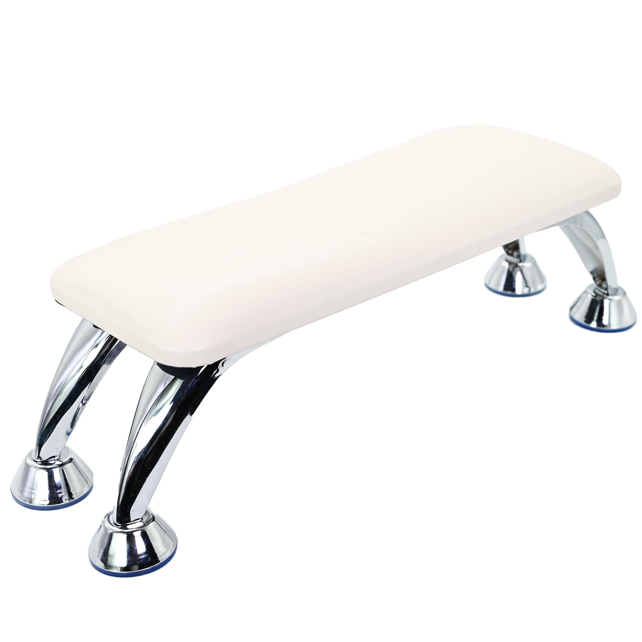 White PU Leather Manicure Pillow – Foldable Nail Arm Rest
