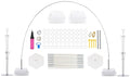 PILIN Reusable Balloon Arch Kit – White 2.3x3.2M Stand with Water Base