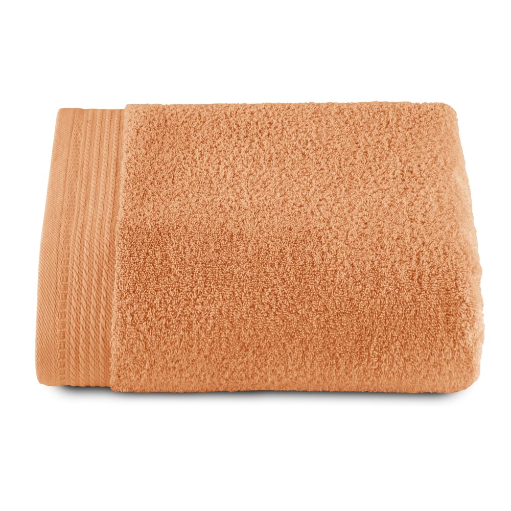 RIZO Top Towel – 100% Combed Cotton Bath Towel, 600 GSM – Papaya