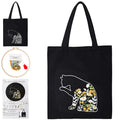 Smart-Feather Cat Embroidery Kit for Beginners - DIY Canvas Tote Bag Set