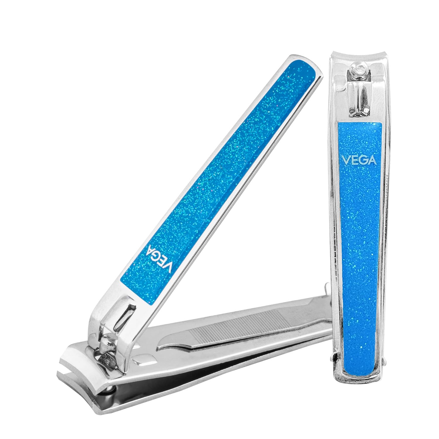 Vega Large Nail Clipper – Glitter Finish Grooming Tool for Manicure