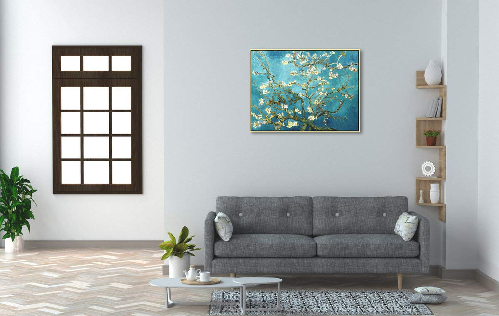 Jolof Store Van Gogh Almond Blossom Gold Framed Canvas Wall Art