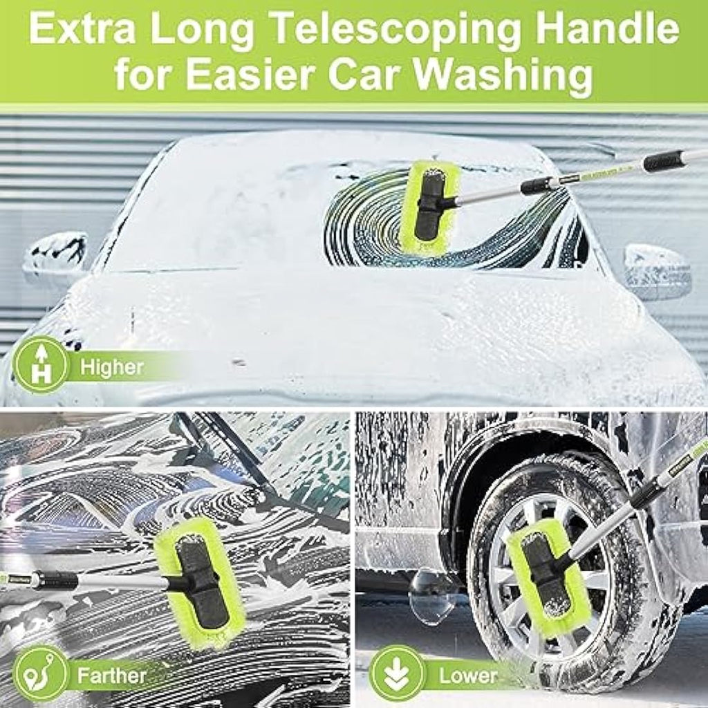 65" Car Wash Brush – Long Handle Soft Bristle Cleaning Mop