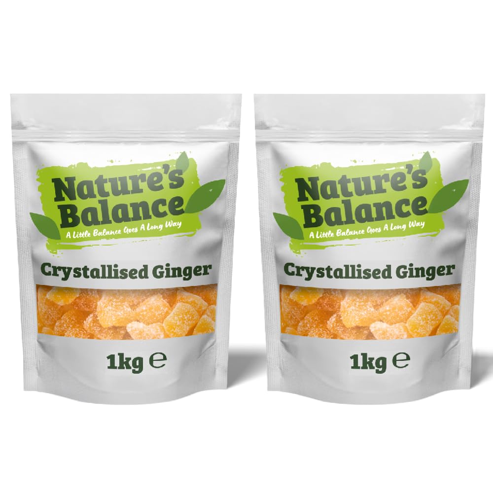 Nature’s Balance Crystallised Ginger – 2kg Diced Sweet Spicy Pieces