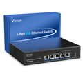 VIMIN 5-Port 10G Unmanaged Network Switch | 10G RJ45 for NAS & High-Speed
