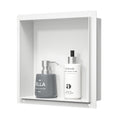 Bernkot Stainless Steel Shower Niche - White Wall Recess 30x30x10cm