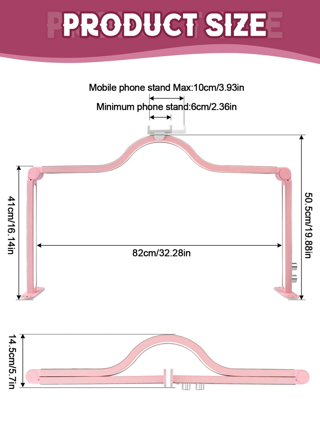 Kalolary 32" Lash Light Lamp | 3000K-6000K LED Desk Light for Extensions