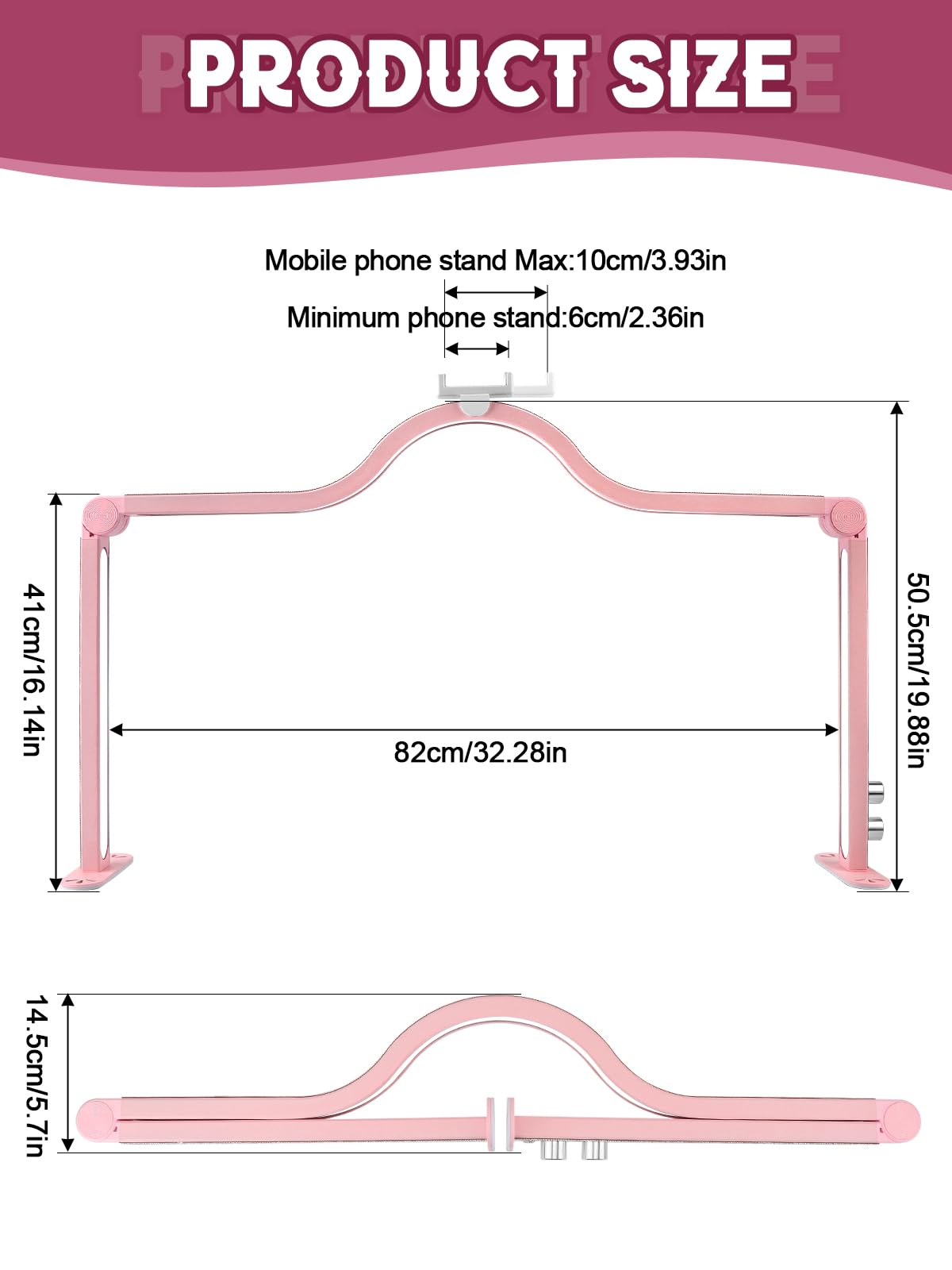 Kalolary 32" Lash Light Lamp | 3000K-6000K LED Desk Light for Extensions